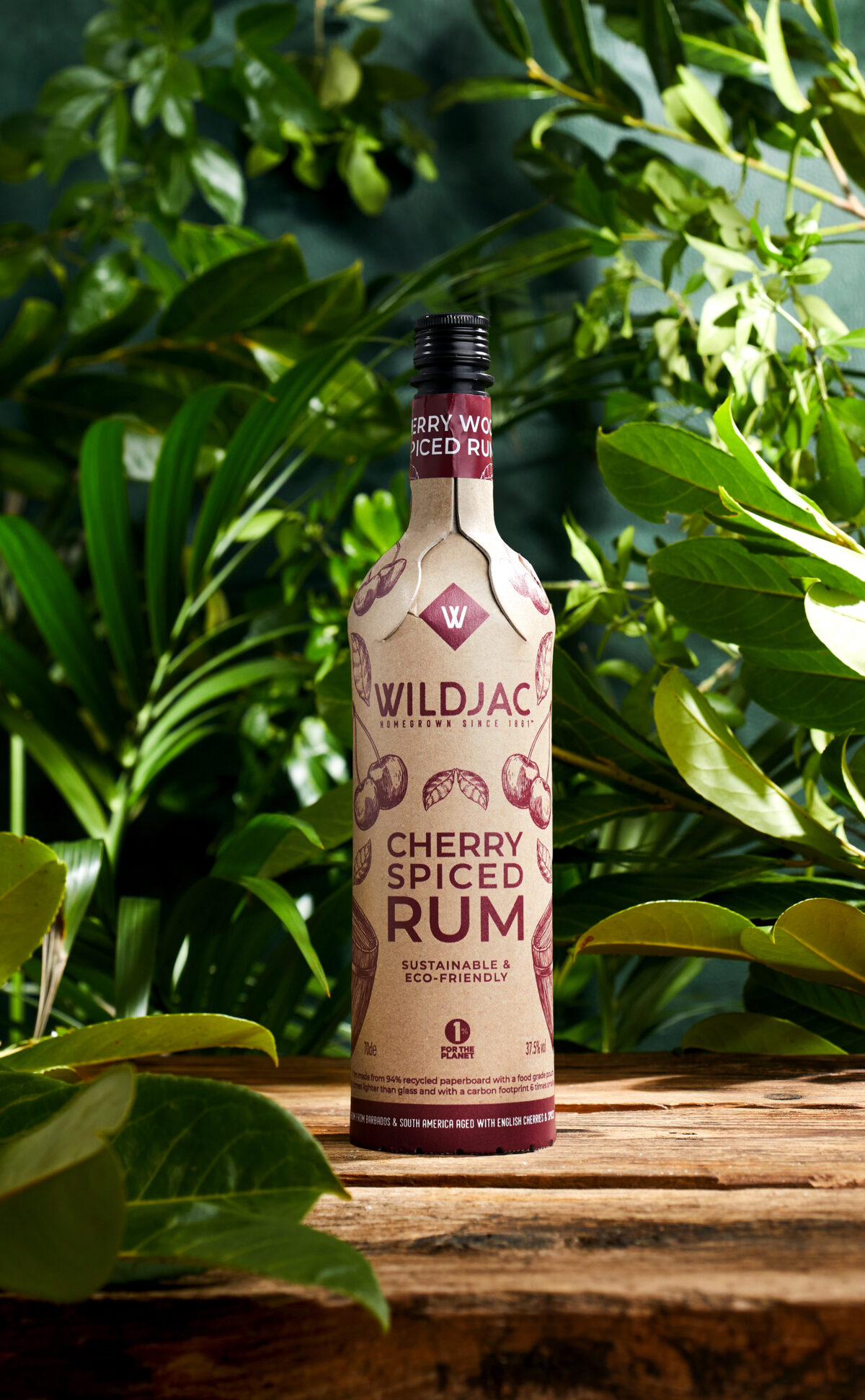 Cherry Wood Spiced Rum 70cl Frugalpac Wildjac 